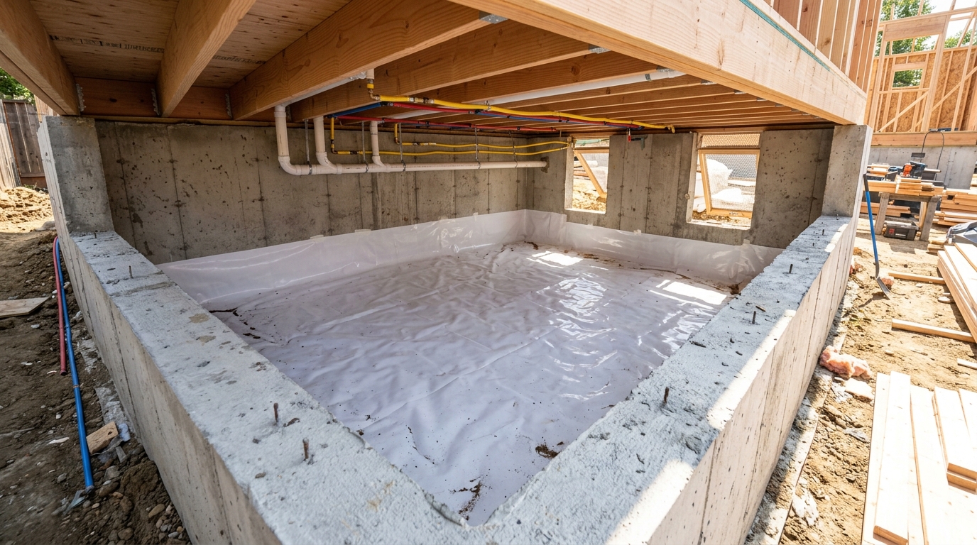 Crawl Space Foundations For Utility Access