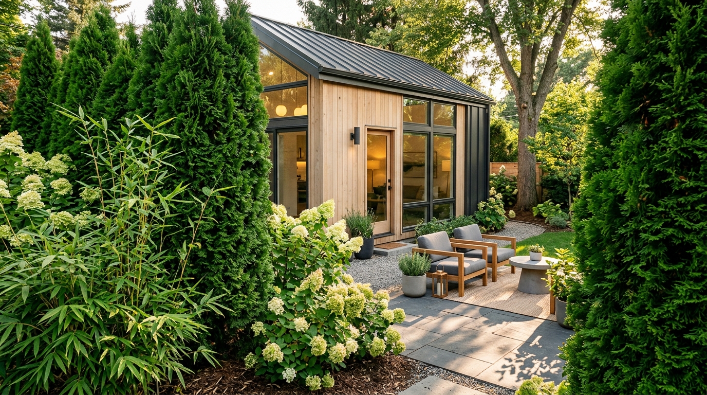 Privacy Screening Using Natural Greenery And Foliage