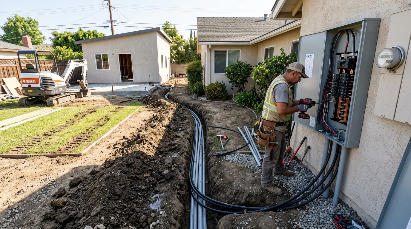 Managing Trenching Logistics And Main Panel Upgrades