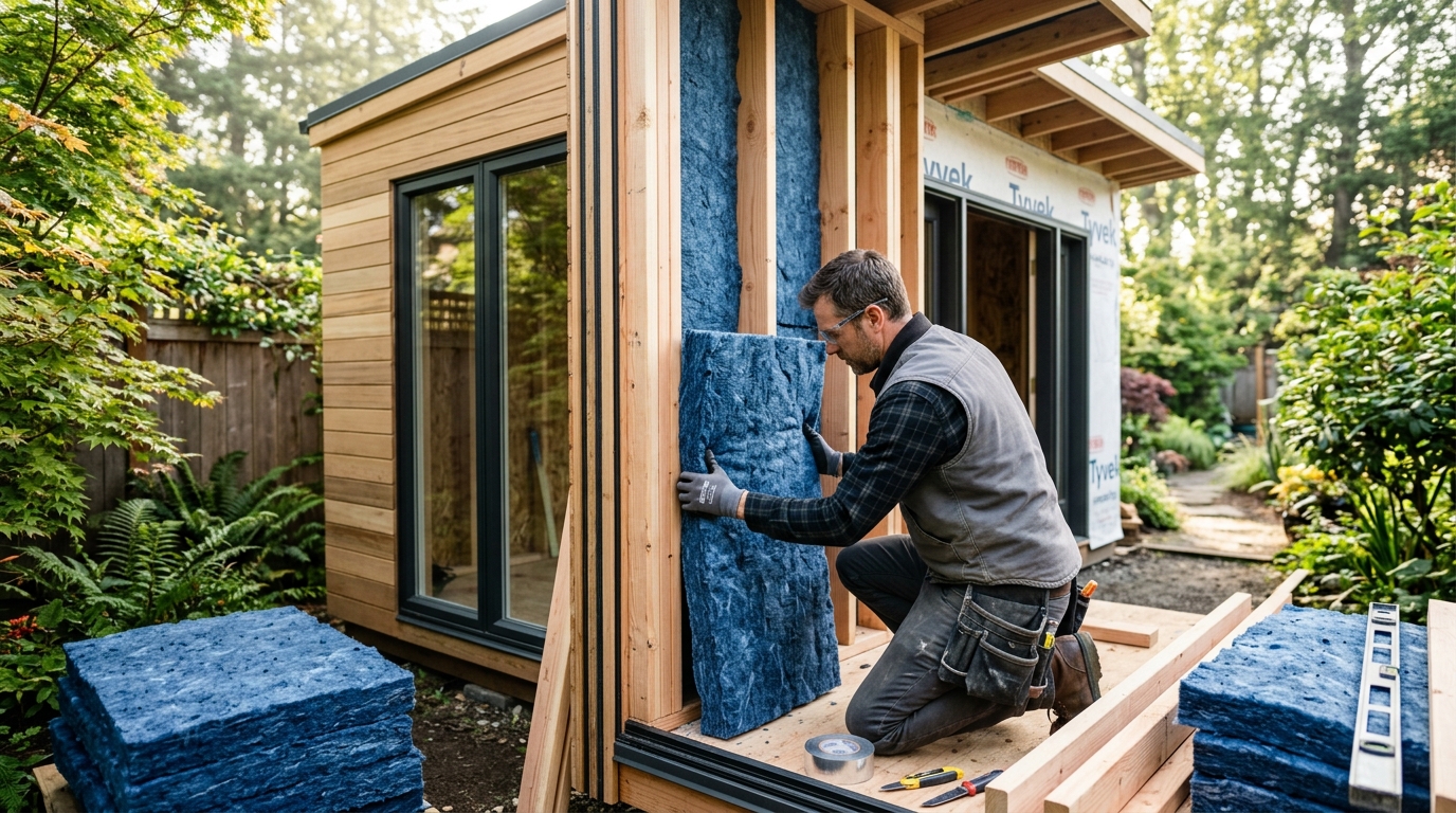 Sustainable Precision In Outdoor Office Construction