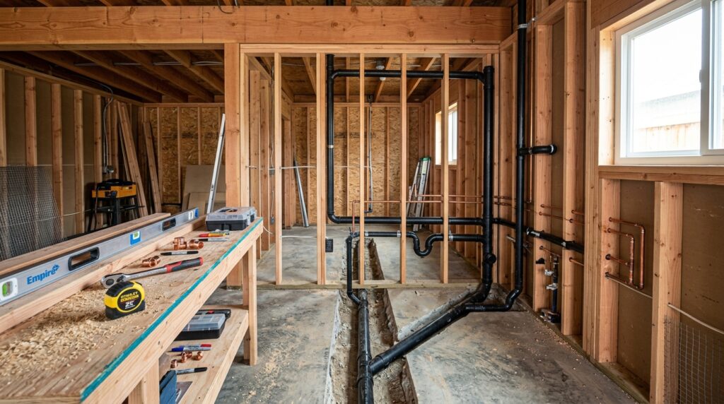 master your garage conversion plumbing layout for 1784559728052