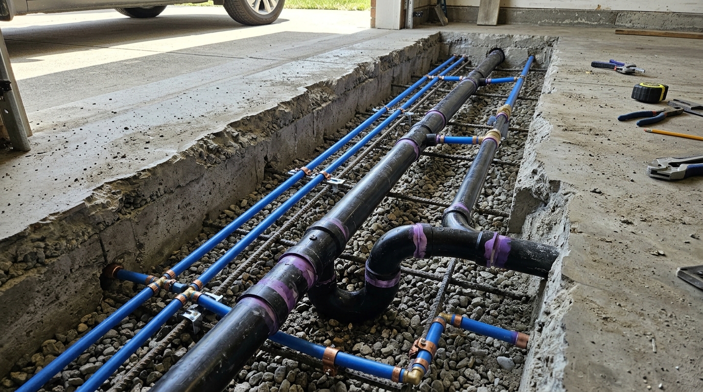 Master Your Garage Conversion Plumbing Layout For Maximum Value Strategic Water Supply And Main Line Integration